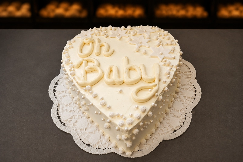 Individuelle Torte zur Geburt von der Bäckerei Weindl